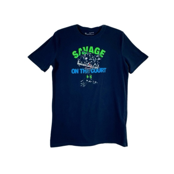 Under Armour Boys Savage On the Court Basketball Tee - Picture 1 of 4